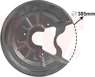 Van Wezel 7623373 - Splash Panel, guard, brake disc parts5.com