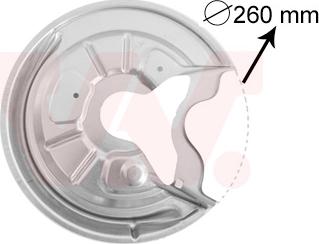 Van Wezel 7622374 - Splash Panel, guard, brake disc parts5.com