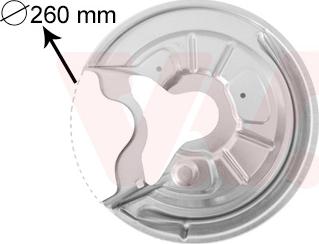 Van Wezel 7622373 - Splash Panel, guard, brake disc parts5.com