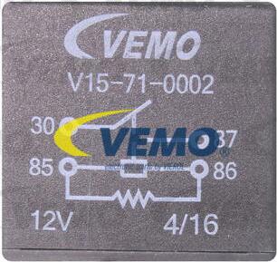 Vemo V15-71-0002 - Relais, courant de travail parts5.com