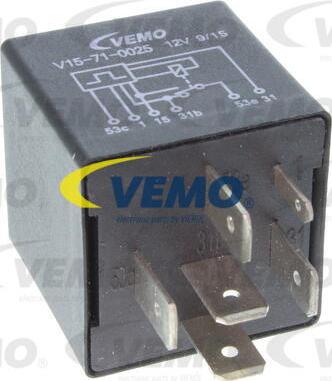 Vemo V15-71-0025 - Rele, interval pranja-brisanja parts5.com