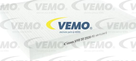 Vemo V10-30-2526-1 - Filtr, wentylacja przestrzeni pasażerskiej parts5.com