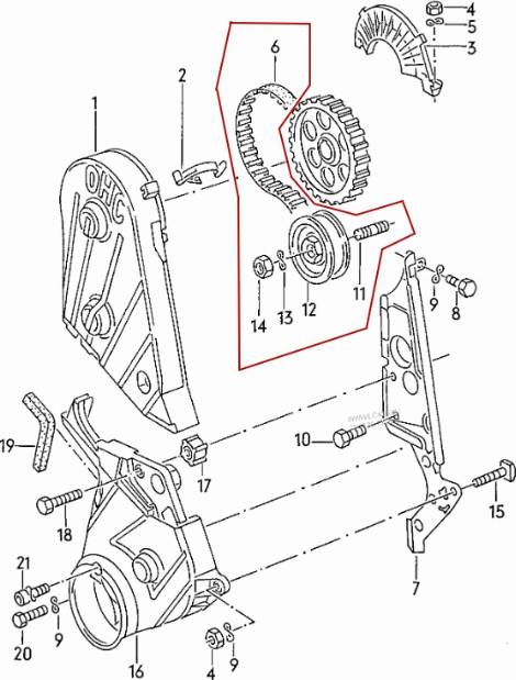 VW N 011 133 7 - Timing Belt Set parts5.com