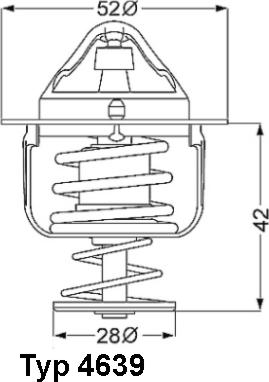 WAHLER 4639.82D - Termostato, refrigerante parts5.com