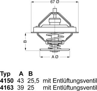 WAHLER 4163.79D - Termostat, soğutma sıvısı parts5.com