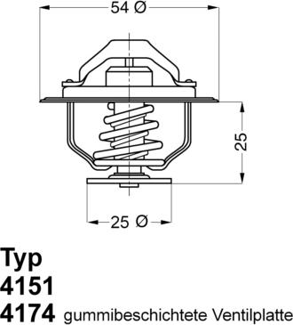 WAHLER 4174.79D - Termostato, refrigerante parts5.com