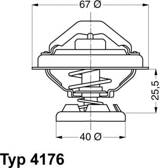 WAHLER 4176.85D - Termostato, refrigerante parts5.com