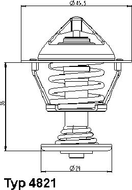 WAHLER 4821.89D - Termostato, refrigerante parts5.com