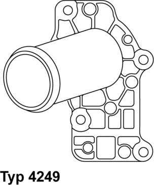 WAHLER 4249.83D - Termostato, refrigerante parts5.com