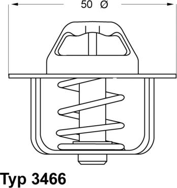 WAHLER 3466.89D - Termostaat,Jahutusvedelik parts5.com