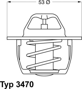 WAHLER 347089D50 - Термостат, охладителна течност parts5.com