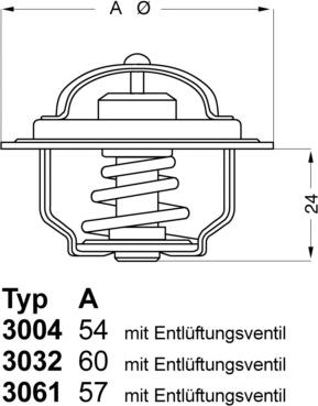 WAHLER 3032.80 - Thermostat, coolant parts5.com