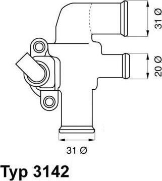 WAHLER 3142.90D - Θερμοστάτης, ψυκτικό υγρό parts5.com