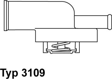 WAHLER 3109.87D - Termosztát, hűtőfolyadék parts5.com