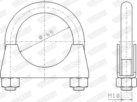 Walker 80339 - Pipe Connector, exhaust system parts5.com