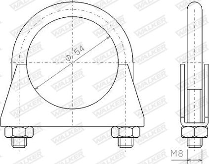 Walker 82310 - Cevne spojke, izpusna naprava parts5.com