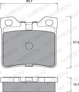 GMC 2127803 - Set placute frana,frana disc parts5.com