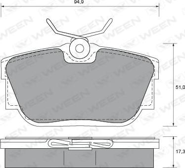 INTERBRAKE DP41340 - Juego de pastillas de freno parts5.com