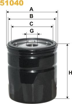 WIX Filters 51040 - Oil Filter parts5.com