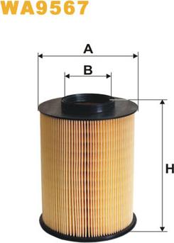 WIX Filters WA9567 - Воздушный фильтр parts5.com