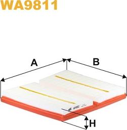 WIX Filters WA9811 - Φίλτρο αέρα parts5.com