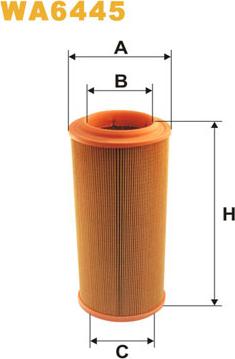 WIX Filters WA6445 - Въздушен филтър parts5.com