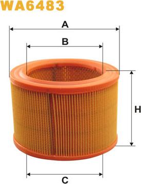 WIX Filters WA6483 - Filtr powietrza parts5.com