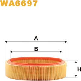 WIX Filters WA6697 - Filtar za zrak parts5.com