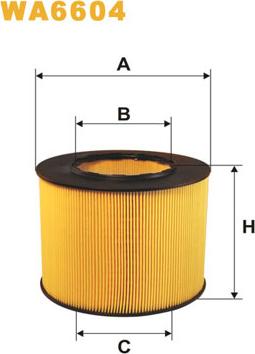 WIX Filters WA6604 - Filtro de aire parts5.com