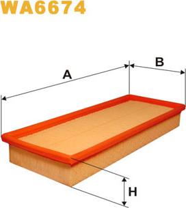 WIX Filters WA6674 - Filtro de aire parts5.com