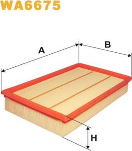 WIX Filters WA6675 - Filtru aer parts5.com