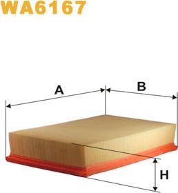 WIX Filters WA6167 - Воздушный фильтр parts5.com