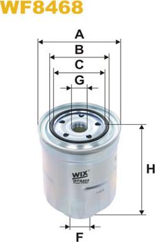 WIX Filters WF8468 - Filtro combustible parts5.com