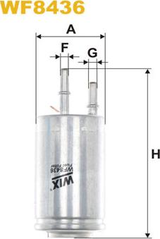 WIX Filters WF8436 - Filtru combustibil parts5.com