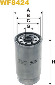 WIX Filters WF8424 - Filtru combustibil parts5.com