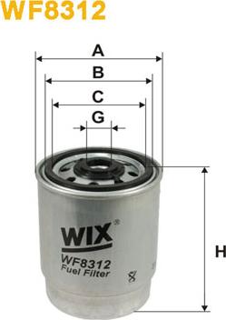 WIX Filters WF8312 - Filtru combustibil parts5.com