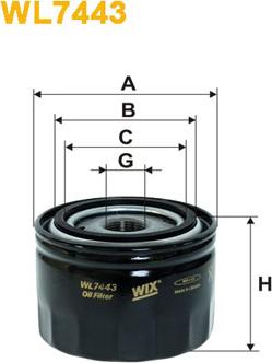 WIX Filters WL7443 - Oil Filter parts5.com