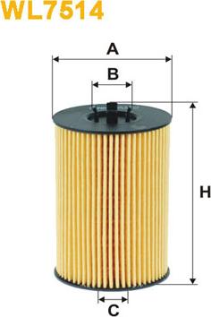 WIX Filters WL7514 - Масляный фильтр parts5.com