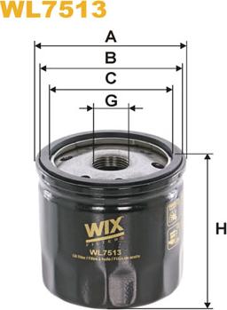 WIX Filters WL7513 - Масляный фильтр parts5.com