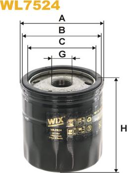 WIX Filters WL7524 - Filtro de aceite parts5.com