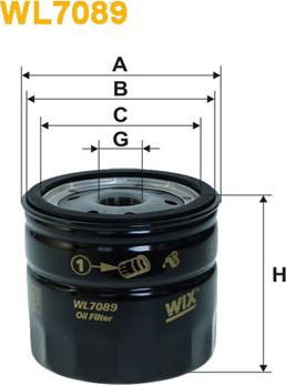 WIX Filters WL7089 - Filtru ulei parts5.com