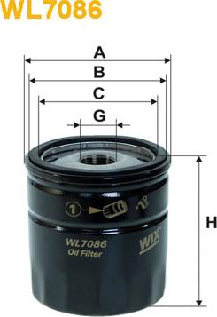 WIX Filters WL7086 - Oil Filter parts5.com