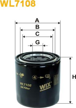 WIX Filters WL7108 - Filtr oleju parts5.com