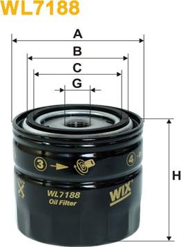 WIX Filters WL7188 - Filtro de aceite parts5.com