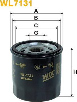 WIX Filters WL7131 - Filtro de aceite parts5.com