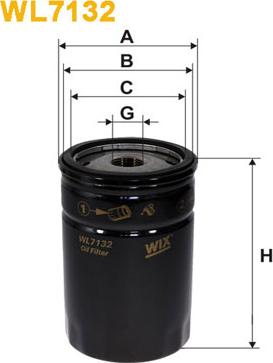 WIX Filters WL7132 - Filtr oleju parts5.com