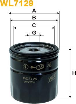 WIX Filters WL7129 - Oil Filter parts5.com