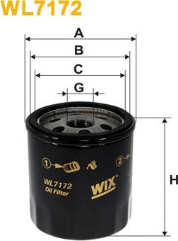 WIX Filters WL7172 - Oljni filter parts5.com