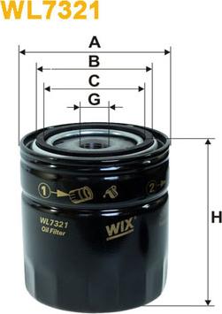 WIX Filters WL7321 - Yağ filtresi parts5.com