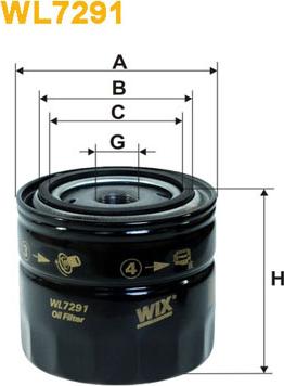 WIX Filters WL7291 - Öljynsuodatin parts5.com